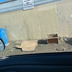 Debris on Backlane at 3411 17 Av SE